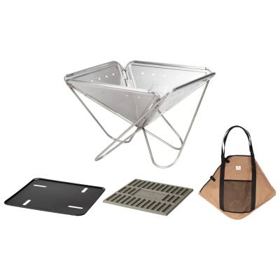 Скара (BBQ) Snow Peak Fireplace Starterset Grill - Metallic (532-2701-0111)