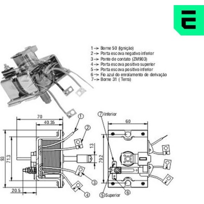 Spínač startéru ZM - Bosch 0331450010