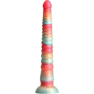 Ns Novelties Stacked 12 Inch Dildo Red Gold fantasy dildo