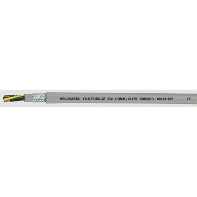 Helu Yö-C-PURö-JZ 21501-1000 riadiaci kábel 4 G 2.5 mm² 1000 m sivá