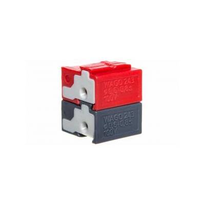 Connector for network terminals 4x 0.6-0, 8mm2 dark grey/red 243-211 /50pcs. /