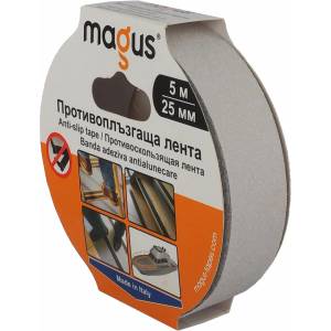 MAGUS ЛЕНТА magus ПРОТИВОПЛЪЗГАЩА 25мм х 5м БЯЛА (8206)