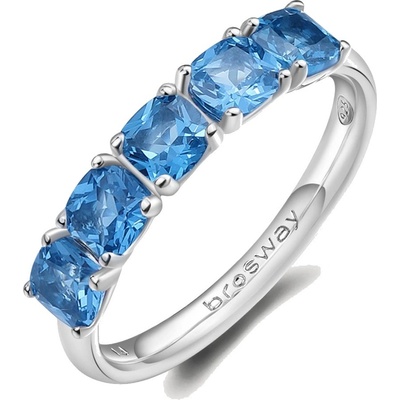 Brosway strieborný prsteň Fancy Freedom Blue FFB14