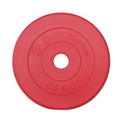 Sportmann Тегло PVC 2.5kg/31mm Sportmann - червено