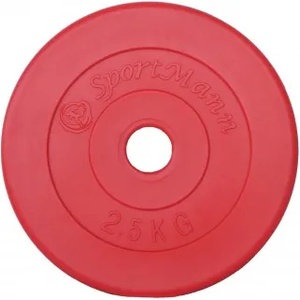 Sportmann Тегло PVC 2.5kg/31mm Sportmann - червено