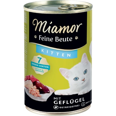Miamor 24х400г Kitten Feine Beute Miamor, консервирана храна за котки - птиче месо