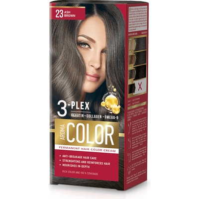 Aroma Color Farba na vlasy popolová hnedá 23