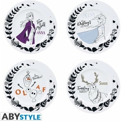 ABY style Abysse Corp Sada talířů Disney Frozen 4 ks