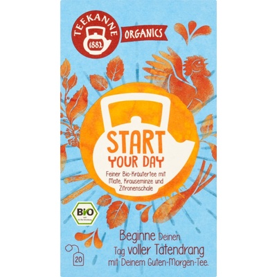 TEEKANNE ORGANICS Bio START YOUR DAY bylinný čaj 20 x 1,8 g