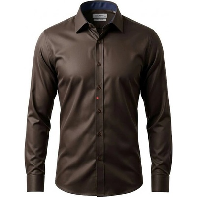 Ego Man pánská košile regular fit RE-101-09 hnědá