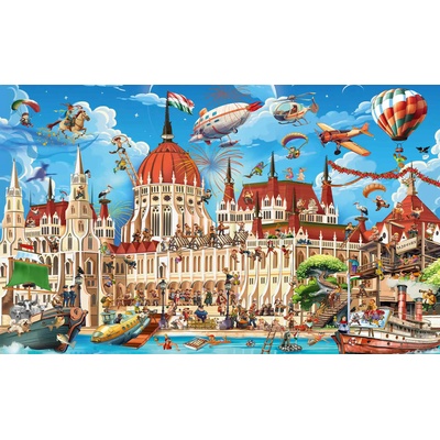 D-Toys - Puzzle The Hungarian Parliament - 1 000 piese