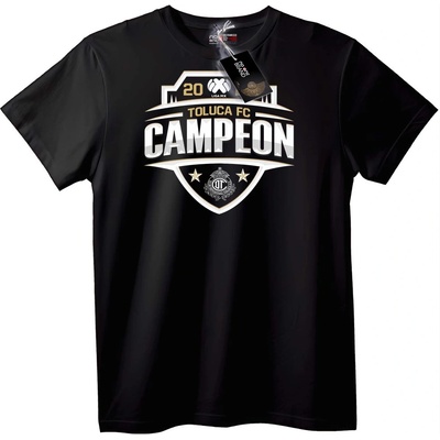 NOONEBRAND Тениска Toluca FC Шампион 2020 - 2XL, Black