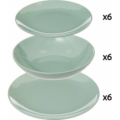 Secret de Gourmet Dinner set pro 6 osob COLORAMA v mátové barvě 18 kusů