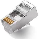 V-Store RJ45 Cat5e конектор за LAN кабел, екраниран (RJ45 Cat.5e букса за LAN кабел)
