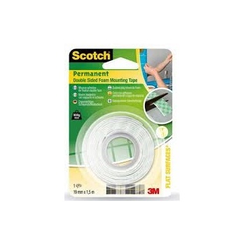 Image 1 of 19мм. /1.5м. Scotch 331915 - Двойнолепяща монтажна лента / 1 /
