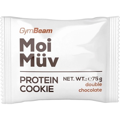GymBeam MoiMüv Protein Cookie proteínová sušienka príchuť double chocolate 75 g