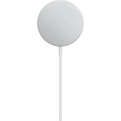 Apple MagSafe Charger - оригинално магнитно захранване (пад) за безжично зареждане за iPhone с MagSafe (бял) (Reconditioned)