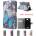 Sony Xperia E4 Painted Leather Wallet Кожен Калъф + Протектор