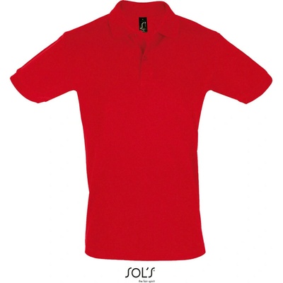 Sol´s Collection polokošile Perfect Men krátký rukáv pánská Cot-251134t5501 melír oxblood
