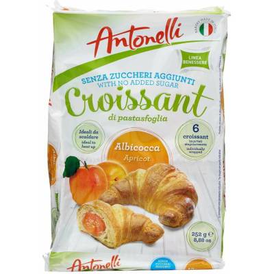 Antonelli croissant marhuľový 6ks bez cuzkru