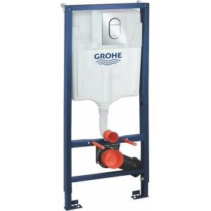 GROHE Rapid SL вградено казанче за WC с хромиран бутон Arena Cosmopolitan S (39504000)