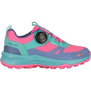 Trollkids Детски мултиспорт обувки Trollkids Kid's Trollfjord Hiker Low XT Multisport shoes - Light Magenta / Cornflower / Morning Dew / Aquamarine - размер 28 (EU) (702-4133-0611)