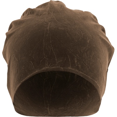 Masterdis Бийни шапква в кафяв цвят MSTRDS Stonewashed Jersey Beanie UB-10485-00893 - Кафяв, размер one size