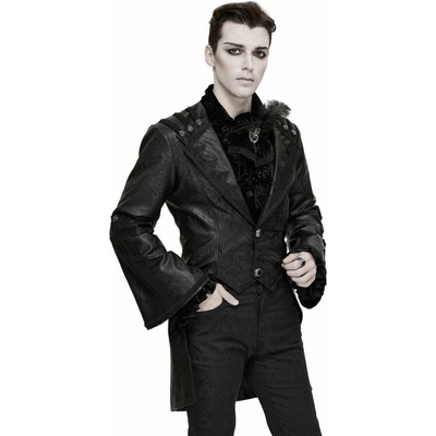 Devil Fashion kabát Osiris Nightfall Gothic Fitted Leather