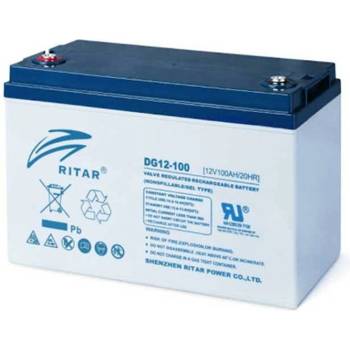 Image 1 of Ritar Power Акумулаторна батерия Ritar Power DG12-100, 12V, 100Ah, GEL, F12/M8 конектори (DG12-100)