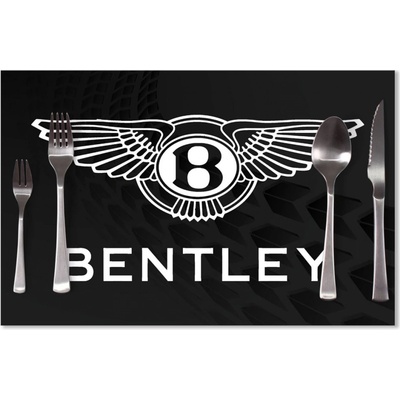 Sablio Prestieranie Logo Bentley Čierny 40x30cm