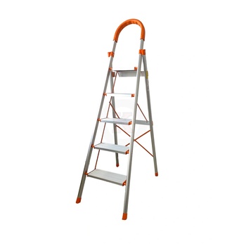 ТУНДЖА Стълба алуминиева домакинска двураменна тип d 5 стъпала 1.70м ТУНДЖА (9700649)