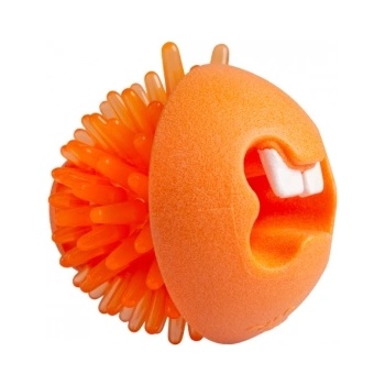 Rogz Fred Pink - Играчка за кучета с дупка за поставяне на лакомства - 6.4 см оранжев