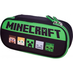 Astra Овален ученически несесер Astra - Minecraft, Alex & Steven (AS505022001)