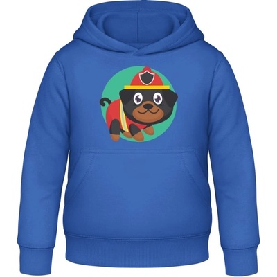 AWDis detská mikina s Kapucňu Psí záchranár Blu reale