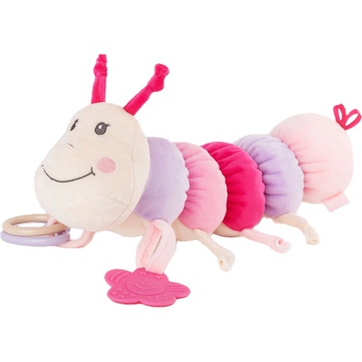 Tedsy Мека бебешка играчка Tedsy - Гъсеница, розова, 32 cm (098670-1)