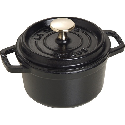 Staub Кръгла тенджера за готвене, черен O 14 cm Staub (ST1101425)