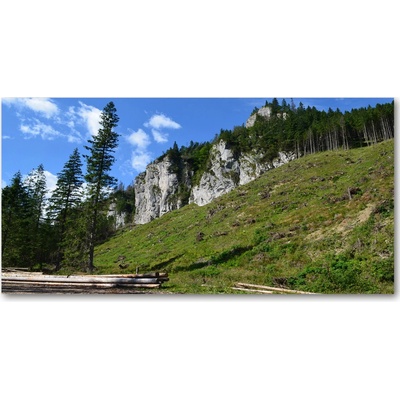 Foto obraz fotografie na skle skalné vrcholky 100x50 cm
