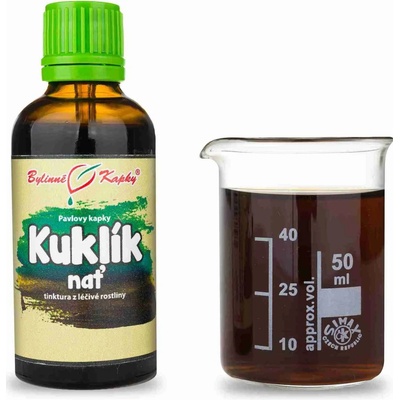 Bylinné kapky Pavlovy Kuklík nať tinktura 50 ml