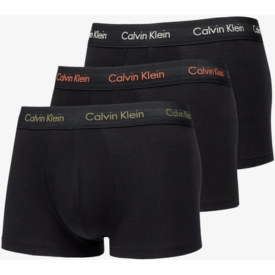 Calvin Klein Cotton Stretch Low Rise Trunk 3-Pack Black