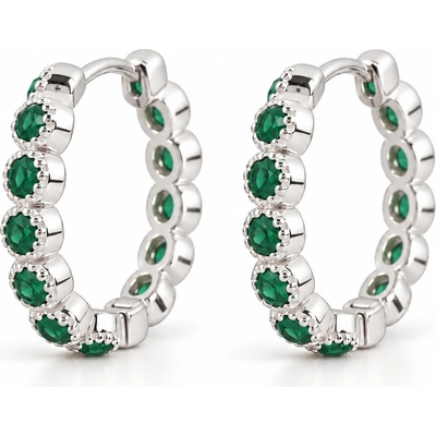 LUNICA Dětské stříbrné kroužky EMERALD 1025
