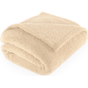 Tiseco Home Studio Бежово одеяло от микроплюш 150x200 cm Cocoon - Tiseco Home Studio (3680BEIGE)