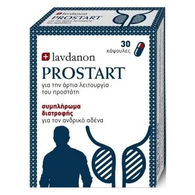 LAVDANON Хранителна добавка за здрва простата, Lavdanon Prostart Male Nutritional Supplement 30caps