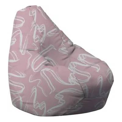 Pufrelax Пуф круша, 220л. , Nirvana Hobbit, Blush Brush, Водоустойчив, Перящ се калъф, Пълнеж от Полистиролни перли, принт