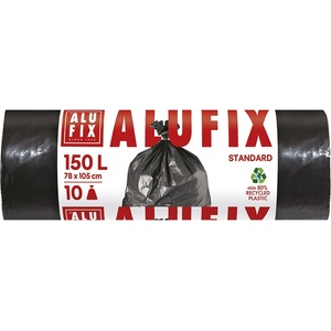 Alufix Торба за боклук alufix 150l 34 микрона черна 10 броя ms150uninew (ms150uninew)