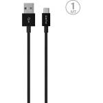 Puro elektrik Puro White USB-A USB-C кабел 1 м - черен (PWCUSBCBLK)