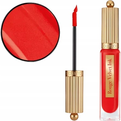Bourjois Rouge Velvet Ink tekutý rúž s matným efektom 08 Coquelic Hot 3,5 ml