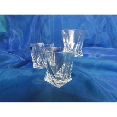 Crystalite Bohemia Skleničky na whisky Quadro 6 ks 340 ml