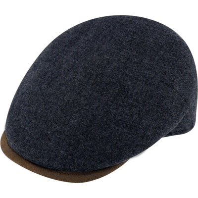 Fiebig Headwear since 1903 Zimní modrá bekovka driver cap modrá vlna a kůže
