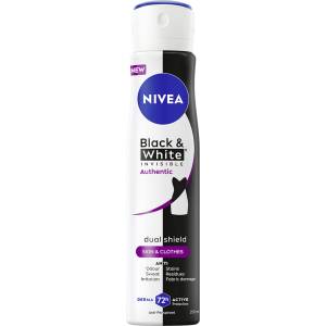 Nivea Спрей дезодорант Invisible on Black & White Authentic, 250 ml - ozone
