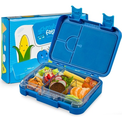Klarstein Schmatzfatz junior, desiatový box, 6 priehradiek, 21,3 × 15 × 4,5 cm (SMF4-juniorblau)